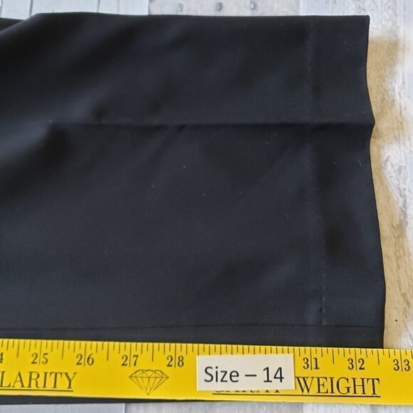 Unworn - Flat Front Ellen Tracy Black Pant - Size 14 - Picture 4 of 7